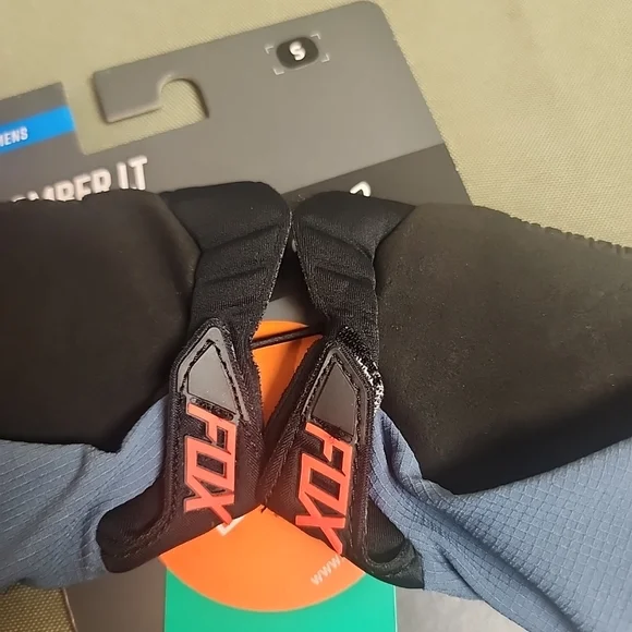 Adult Size Small Fox Racing Bomber LT Gloves Blue Steel - Picture 3 of 9